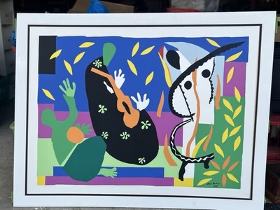 Henri Matisse "Tristesse Du Roi" 大号彩色衬图印花 38x51 英寸 — 第 1/4 张图片