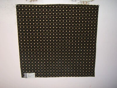 Lee Jofa Groundworks, Link Velvet, Geometric Squares, 26.50" W X 25" L, Clr Onyx - Image 1 of 2