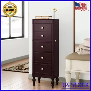Wood Jewelry Armoire Jewelry Box to Store Jewelry Chest Stand Organizer Bedroom - Picture 1 of 8