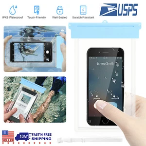 Universal Waterproof Underwater Phone Pouch Bag Case Cover For iPhone Samsung - Picture 1 of 10