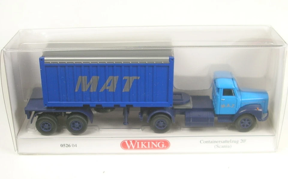 Scania L111 container semi-trailer 20' M.A.T. 1:87 Wiking - Image 1 of 1