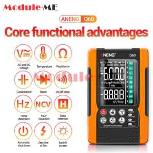 ANENG Q60 Backlight Digital Multimeter AC DC Voltmeter Resistance Capacitance - Picture 1 of 14