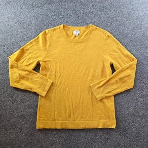 J Crew Pullover Damen Größe Medium Gelb Wollmischung Rundhals Langarm Capsule - Bild 1 von 9