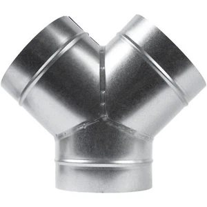 6 Inch 3 Way Metal Duct Splitter 60? Y Shape Connector Dryer Extractor Hood - Picture 1 of 7