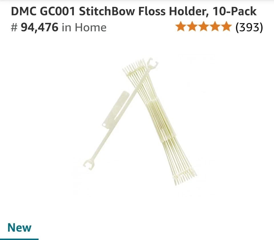 DMC StitchBow™ Floss Holders - 10-Pack - Holds a Full Skein Without Winding - Image 1 of 1