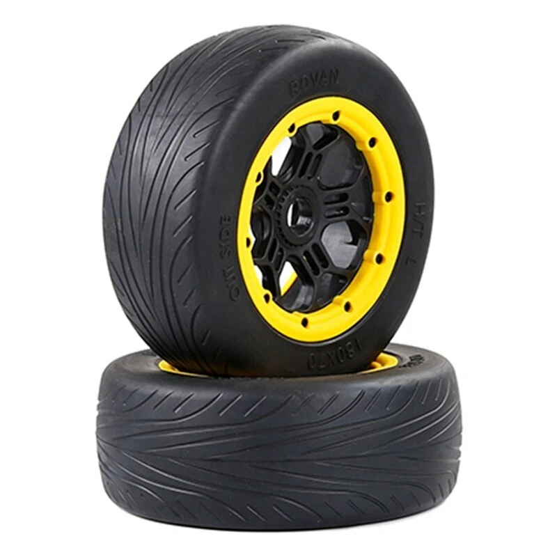 180X70mm Right and Left on Road Tire for 1/5 Hpi Km Baja 5S/SLT/V5 LOSI 5IVE T - Image 1 of 4