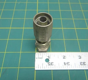 Parker Field Attachable Hydraulic Female 8 Hose Fitting 20-22 Series 3/4" Thread - Picture 1 of 4