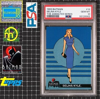 1993 Topps Batman: The Animated Series - #14 Selena Kyle - PSA 10 GEM MINT POP 1 - Image 1 of 4