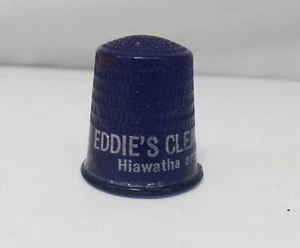 Vintage Plastic Sewing Thimble Eddie's Cleaners 4230 E. 50th Street Pennsylvania - Picture 1 of 5