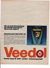 Veedol  1975 Original Werbung  Ad Publicité Reklame