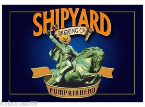 Shipyard Brewing Pumpkinhead Label Refrigerator Magnet - Picture 1 of 1