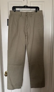 Polo Ralph Lauren Men’s 32W x 32L Classic Fit Twill Casual Chino Pants Khaki NEW - Picture 1 of 12