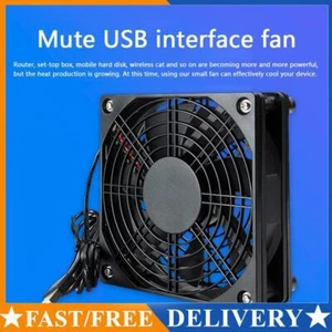 5V USB Computer Case Chassis Cooling Fan Wireless Router Set-top Box Mute Cooler - Afbeelding 1 van 7
