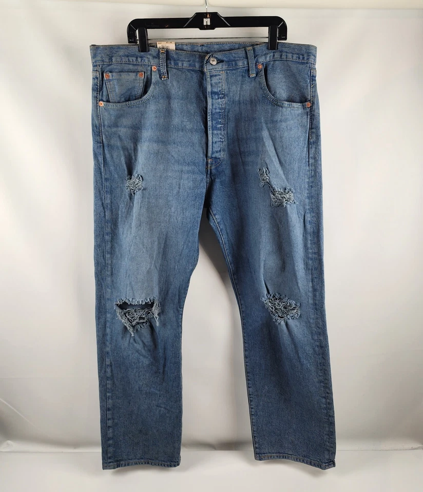 Levi's Mens 501 Rigid Blue Shrink to Fit Jeans 32 X 32 Straight Leg