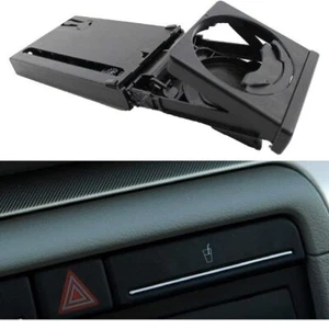 Portavasos para tablero delantero ajuste deslizante para Audi A4 B6 B7 2002-2008 negro - Imagen 1 de 6