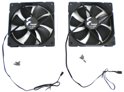Fractal Design Dynamic X2 GP-14 -140mm Computer Case Fans - 2 pc Lot - Image 1 of 4