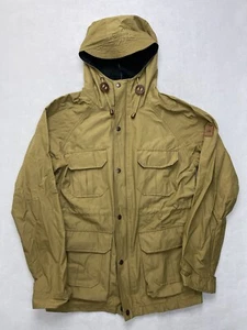Penfield Mens 60/40 Field Jacket Size Small Tan Beige Plaid Lining Hooded - Picture 1 of 10