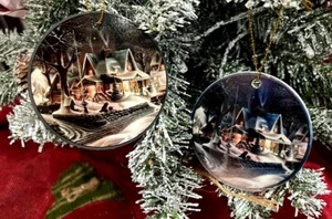 HOME FOR CHRISTMAS Ceramic & Metal Ornament, Decor For Your Tree- Perfect Gift - Picture 1 of 5