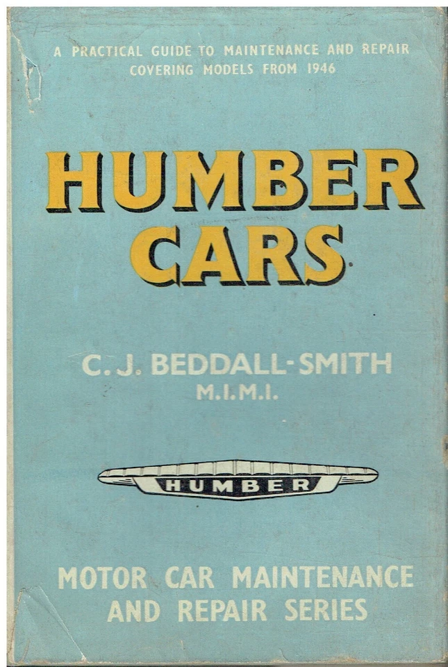 HUMBER HAWK MkI-VI SI-II SNIPE SI SUPER SNIPE MkI-IV SI-III '46-61 REPAIR MANUAL - Image 1 of 1