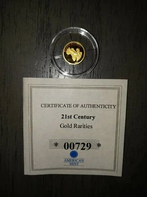 2009 .5 gram gold coin. 21st Centure - Nelson Mandela (585 pure) - Image 1 of 4