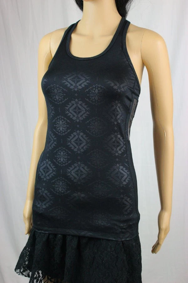 Camiseta sin mangas Ralph Lauren Razor Back para dama ~ Estampado negro ~ Nueva con etiquetas ~ Foto 1 de 1