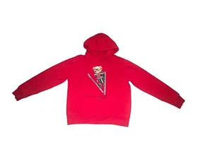Ralph Lauren Red Polo Bear Ski Hoodie Sweatshirt Boys Youth XL 14 16 - Picture 1 of 6