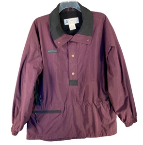 Chaqueta Columbia Para Hombre XL Borgoña Pullover Cortavientos Aire Libre Naturaleza Senderismo - Imagen 1 de 14
