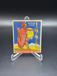 1933 Goudey Indian Gum Osages Tribe #18 VG VG+ Series of 96 Free Ship - Picture 1 of 2