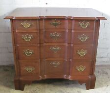 MAHOGANY CHIPPENDALE ANTIQUE STYLE BLOCK FRONT DRESSER / BACHELORS CHEST GODDARD