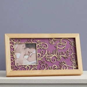 Flourish Mother Photo Frame, Wall or Shelf, 7H x 13L inches - Picture 1 of 3