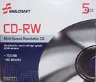 Skilcraft CD-RW Multi-Speed Rewritable CD Partial 4-Pack 700MB 80 Minutes