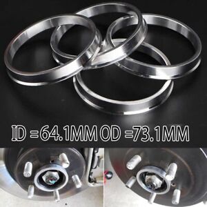 For Honda Acura 5x114.3 73.1mm Wheel to 64.1mm Hub Centric Rim Spacer Ring x4