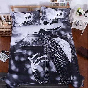 3D Nightmare Christmas Duvet Cover Sets, Jack Decor, 100% Microfiber Galaxy B... - Picture 1 of 2
