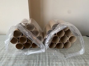 Lote de 24 rollos/tubos de cartón de papel higiénico vacíos - limpios - Imagen 1 de 4