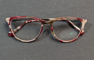 Monturas de gafas Lucky Brand solo D507 borgoña jaspeado 53-17-140 borde completo - Imagen 1 de 6