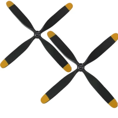 2pcs Volantex 4-Blade Mustang BF109 P51D P40 F4U Zero Warbird RC Plane Propeller - Image 1 of 4