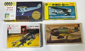 Lot of 4 Aircraft Model Kits WWII & Cold War Planes - 1:72 Scale LR-CM - Picture 1 of 7