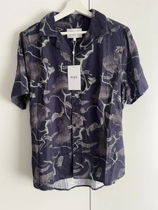 WAX London Hemd Herren Floral Vacation Didcot Knopfleiste Gr. Small NEU mit Etikett - Bild 1 von 7