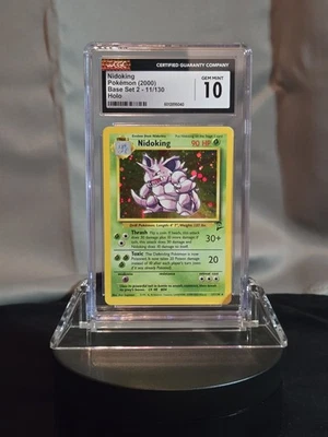 Nidoking Base Set 2 Holo 11/130 CGC 10 - Image 1 of 2
