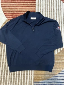 Fairway & Greene Quarter Zip Lounge Vue Golf Club Navy Blue Men’s Size 2XL - Picture 1 of 16