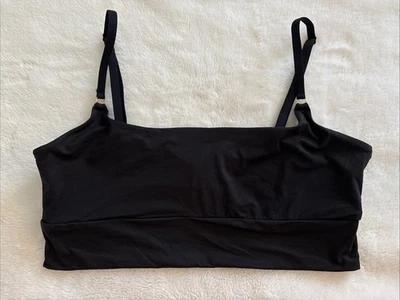Victoria's Secret Bralette Bodywear by Victoria Feather Soft Black Unlined Large - Image 1 of 4