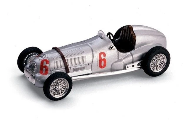 Brumm BM0070 MERCEDES W 125 H.LANG 1937 N.6 2nd ITALIAN GRAND PRIX (LIVORNO) 1:4 - Immagine 1 di 1