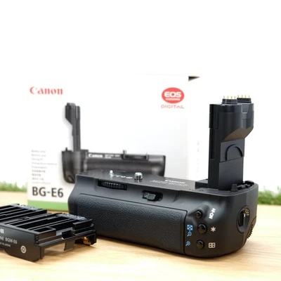 Canon BG-E6 Battery Grip  EOS 5D Mark II Black W/ Box From Japan [Mint] #1028C - Image 1 of 4