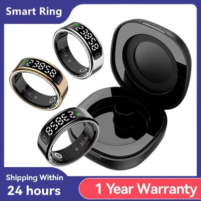 NEW R11C Smart Ring Heart Rate Blood Oxygen Sleep Monitoring Multi Sports Mode R - Image 1 of 4