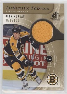 2005-06 SP Game Used Edition Authentic Fabrics Gold /100 Glen Murray #AF-GM