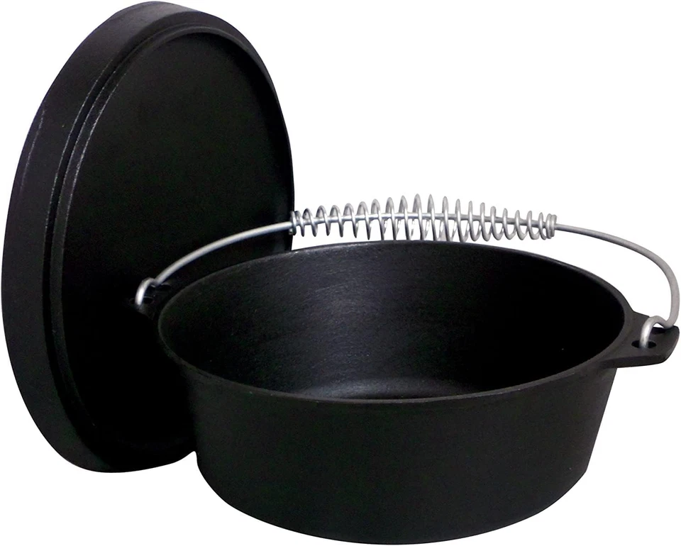 4 Qt. Seasoned Cast Iron Dutch Oven with Cast Iron Lid,Black - Image 1 of 4