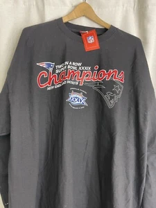 Long Sleeve Patriots Superbowl Champion XXL Back To Back Champion - Picture 1 of 3