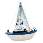 1x Nautical Wooden Sailboat Decor Sailing Boat Model Display Sail Boat Decor