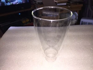 Vintage Clear Glass Single Candle Globe 6 1/4” Tall  - Picture 1 of 3
