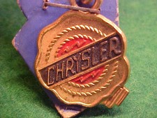 NEAT OLD VINTAGE 1947-55 NOS DEALER PROMO CHRYSLER AUTOMOBILE KEYCHAIN ON CARD